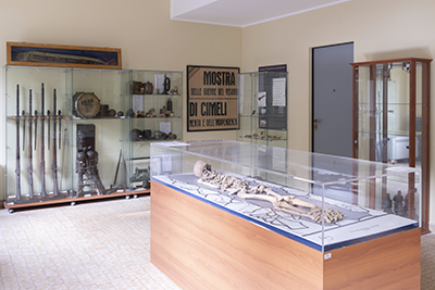 Fotografia dell'interno di una sala del Museo Comunale di Morazzone