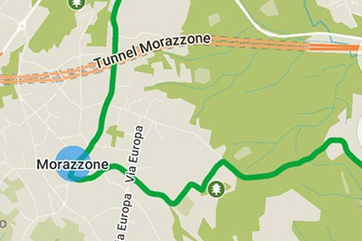 Mappa Via Francisca Morazzone