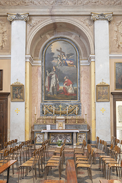Foto dell'altare dei Santi Ambrogio e Carlo Chiesa Parrocchiale Sant'Ambrogio Morazzone