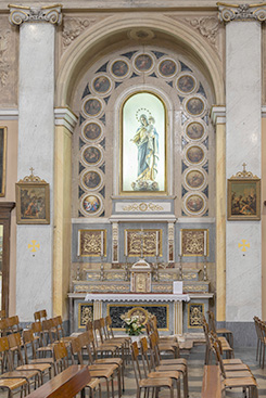 Foto dell'altare della Beata Vergine del Rosario Chiesa Parrocchiale Sant'Ambrogio Morazzone
